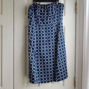 The Limited strapless dotted dress